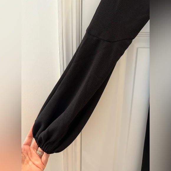 Dress the Population Mackenzie Back Twist Mini Dress Little Black Dress Small - Picture 7 of 11